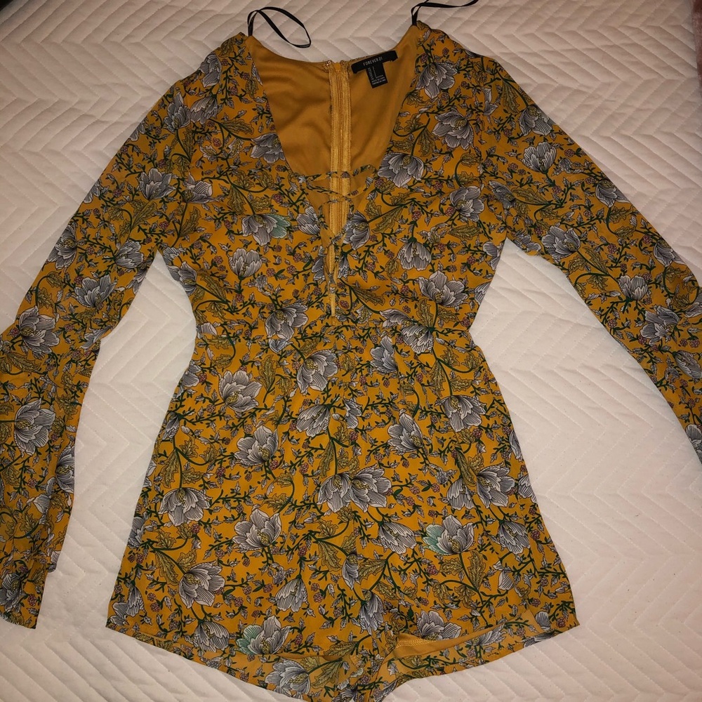 F21 Floral Romper